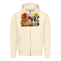 Sandshell fall farm animals Zipper Hoodie - CowGirlArtShop