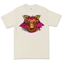 Bone halloween highland cow horseshoe Premium Tee - Jasminsmagicworld