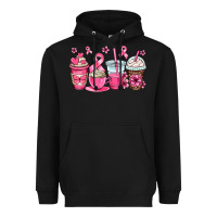 Black breast cancer coffee cups Heavyweight Hoodie - OliviaCreatesArt