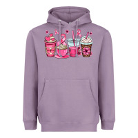 Lavender breast cancer coffee cups Heavyweight Hoodie - OliviaCreatesArt
