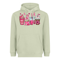 Matcha breast cancer coffee cups Heavyweight Hoodie - OliviaCreatesArt