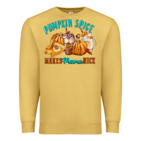 Antique Gold Pumpkin Spice Make Mama Nice Premium Sweatshirt - FaDigitalArtStudio