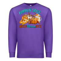 Purple Pumpkin Spice Make Mama Nice Premium Sweatshirt - FaDigitalArtStudio