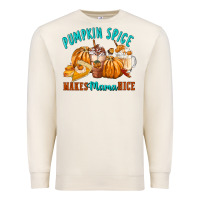 Sandshell Pumpkin Spice Make Mama Nice Premium Sweatshirt - FaDigitalArtStudio