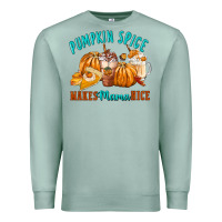 Seafoam Pumpkin Spice Make Mama Nice Premium Sweatshirt - FaDigitalArtStudio