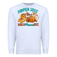 White Pumpkin Spice Make Mama Nice Premium Sweatshirt - FaDigitalArtStudio