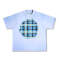Grape Ice Winter Tartan Patch Urban Heavy Tee - BundleAndBundleShop