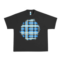Pigment Black Winter Tartan Patch Urban Heavy Tee - BundleAndBundleShop