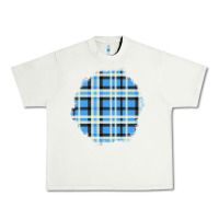 Pistachio Winter Tartan Patch Urban Heavy Tee - BundleAndBundleShop