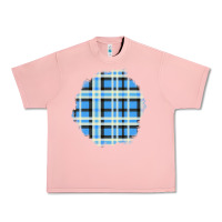 Salmon Winter Tartan Patch Urban Heavy Tee - BundleAndBundleShop