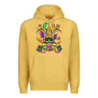 Antique Gold mardi gras mask Premium Hoodie - OliviaCreatesArt