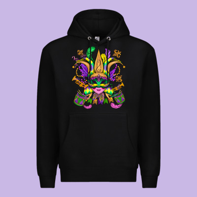 Mardi Gras Mask Premium Hoodie Designed By Oliviacreatesart