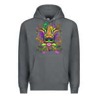 Rock mardi gras mask Premium Hoodie - OliviaCreatesArt