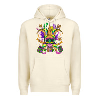 Sandshell mardi gras mask Premium Hoodie - OliviaCreatesArt