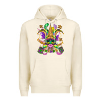 Tofu mardi gras mask Premium Hoodie - OliviaCreatesArt