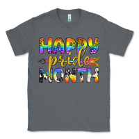Charcoal Heather Western Happy Pride Month LGBTQ+ Classic Tee - BundleAndBundleShop