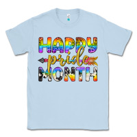 Dusty Blue Western Happy Pride Month LGBTQ+ Classic Tee - BundleAndBundleShop