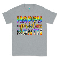 Heather Grey Western Happy Pride Month LGBTQ+ Classic Tee - BundleAndBundleShop