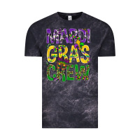 Cloud Black Mardi Gras crew Vintage Tee - BundleAndBundleShop