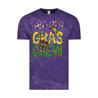 Cloud Purple Mardi Gras crew Vintage Tee - BundleAndBundleShop