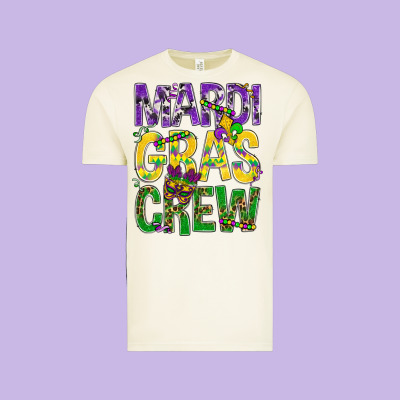 Mardi Gras Crew Vintage Tee Designed By Bundleandbundleshop