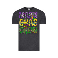 Vintage Black Mardi Gras crew Vintage Tee - BundleAndBundleShop