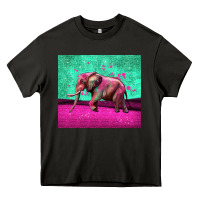 Asphalt colorful elephant Heavy Core Tee - LillyAllenDesigns