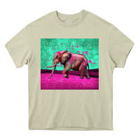 Mossy colorful elephant Heavy Core Tee - LillyAllenDesigns