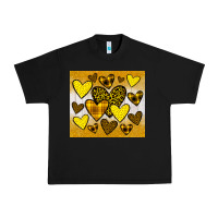 Black yellow hearts Urban Heavy Tee - JahusDesignShop