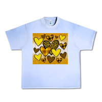 Grape Ice yellow hearts Urban Heavy Tee - JahusDesignShop