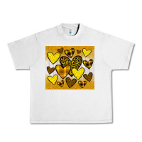 Lunar Rock yellow hearts Urban Heavy Tee - JahusDesignShop