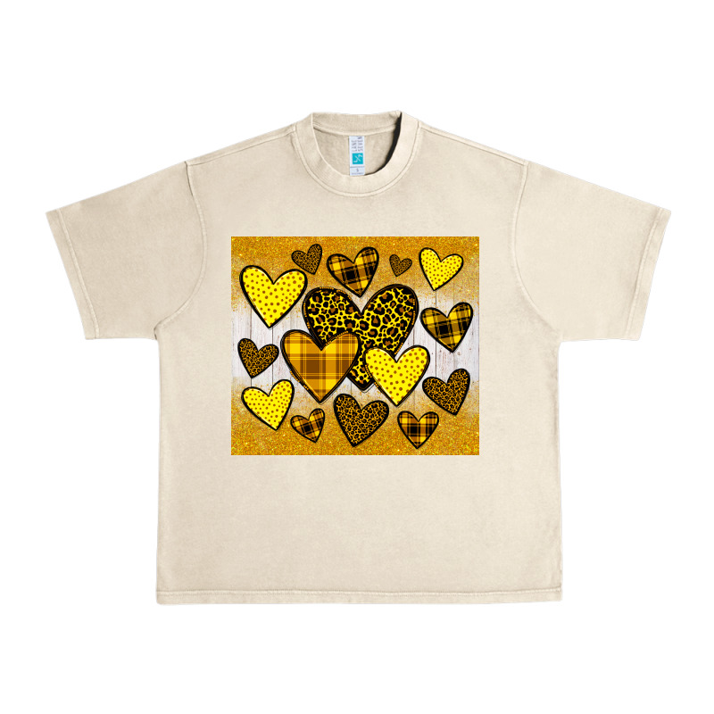 Yellow Hearts Urban Heavy Tee by JahusDesignShop | Teevron