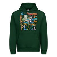 Forest Green the lakes my happy place Urban Hoodie - CowhideDigitalArt