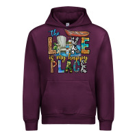 Mauve Wine the lakes my happy place Urban Hoodie - CowhideDigitalArt