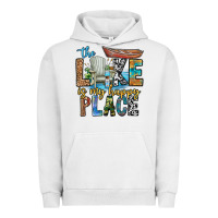Pigment Lunar Rock the lakes my happy place Urban Hoodie - CowhideDigitalArt