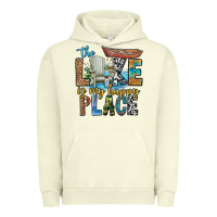 Pigment Pistachio the lakes my happy place Urban Hoodie - CowhideDigitalArt