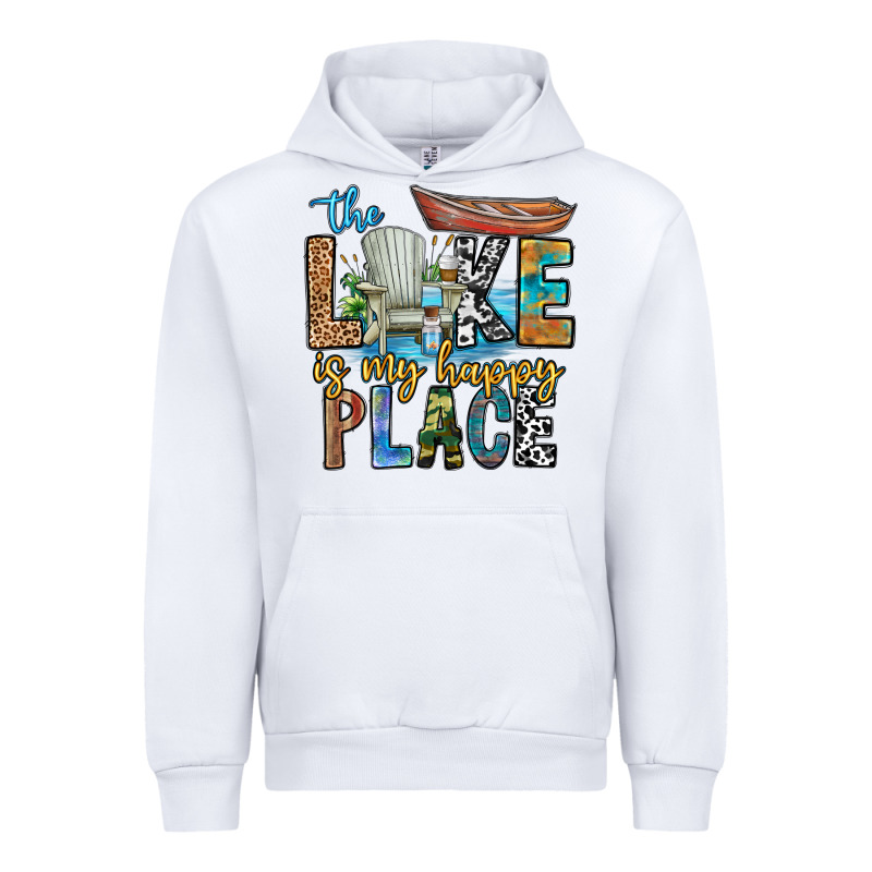 The Lakes My Happy Place Urban Hoodie by CowhideDigitalArt | Teevron