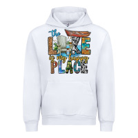 White the lakes my happy place Urban Hoodie - CowhideDigitalArt