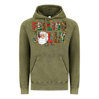 Vintage Olive Feeling Jolly Vintage Hoodie - NancyCooperArtShop