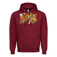 Burgundy fall lpn Zipper Hoodie - CowGirlArtShop