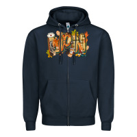 Navy fall lpn Zipper Hoodie - CowGirlArtShop