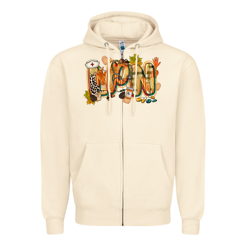 Fall Lpn Zipper Hoodie by CowGirlArtShop | Teevron