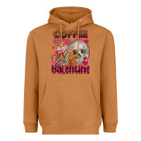 Meerkat Coffee is my Valentine skull Heavyweight Hoodie - FaDigitalArtStudio