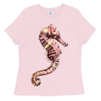 Bubblegum Pink pink seahorse Ladies Tee - LillyAllenDesigns