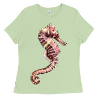 Matcha pink seahorse Ladies Tee - LillyAllenDesigns