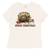 Bone Merry christmas skull Ladies Tee - RanaPortraitStore