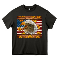 Asphalt American Flag Eagle Heavy Core Tee - LillyAllenDesigns