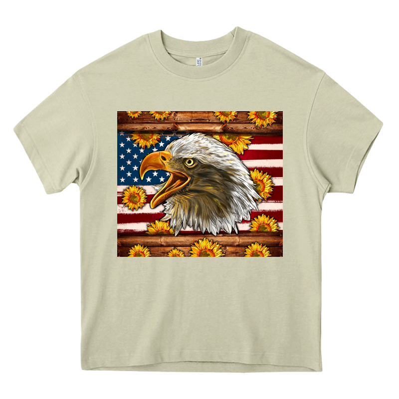 American Flag Eagle Heavy Core Tee by LillyAllenDesigns | Teevron