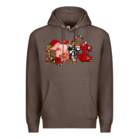 Coffee love with pig olivia Premium Hoodie - OliviaCreatesArt
