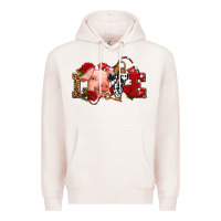 Pale Pink love with pig olivia Premium Hoodie - OliviaCreatesArt